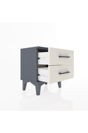 Arges Komodin 2 Çekmeceli 44x30x48 Antrasit-Aytaşı