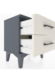 Arges Komodin 2 Çekmeceli 44x30x48 Antrasit-Aytaşı