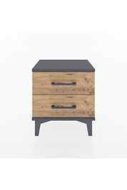 Arges Komodin 2 Çekmeceli 44x30x48 Antrasit-Çam