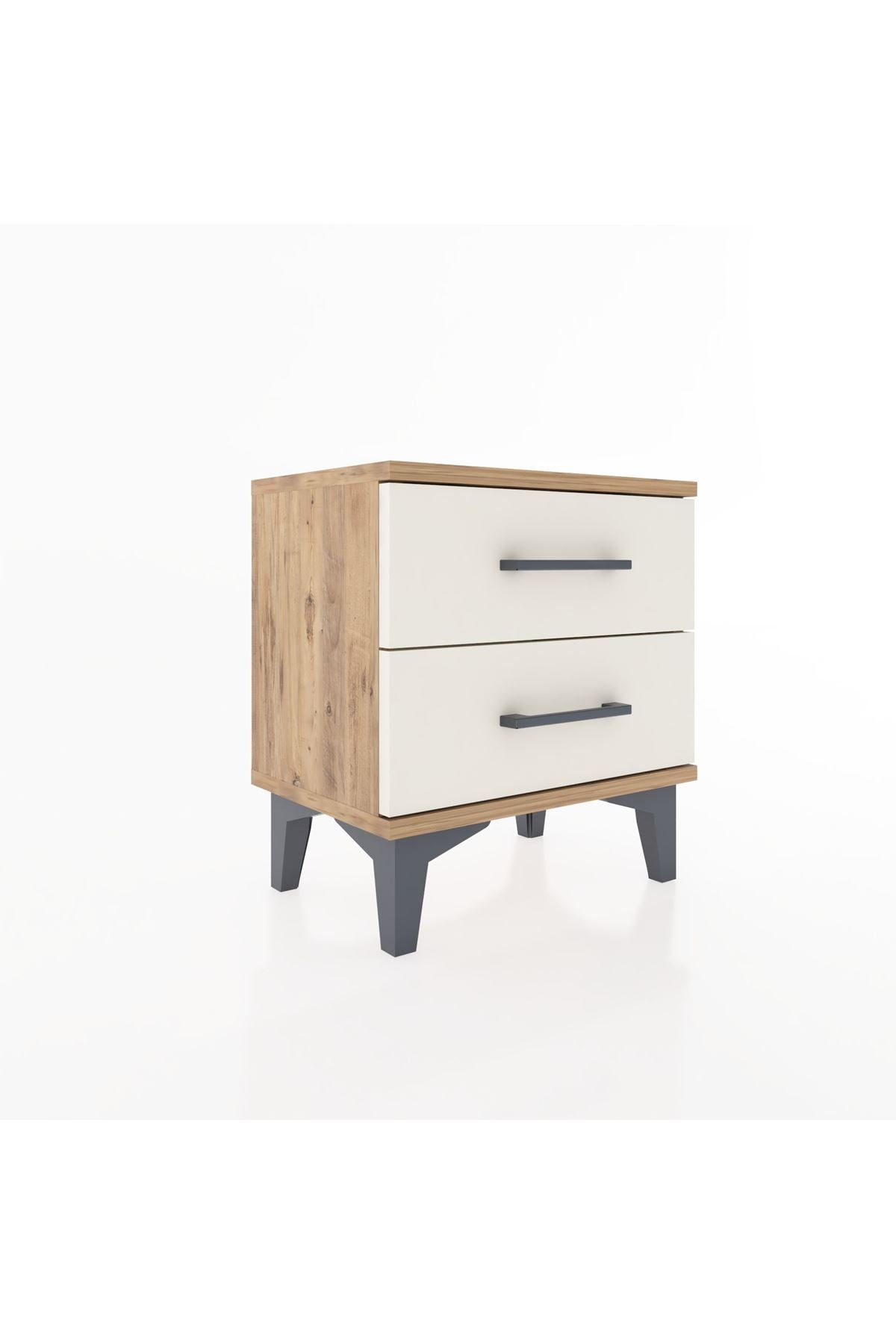 Arges Komodin 2 Çekmeceli 44x30x48 Çam-Aytaşı