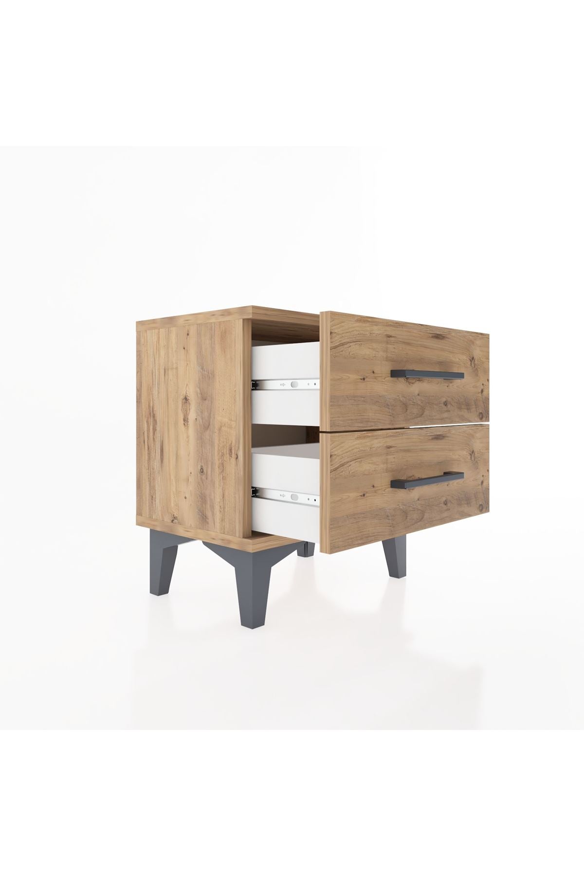 Arges Komodin 2 Çekmeceli 44x30x48 Çam-Çam