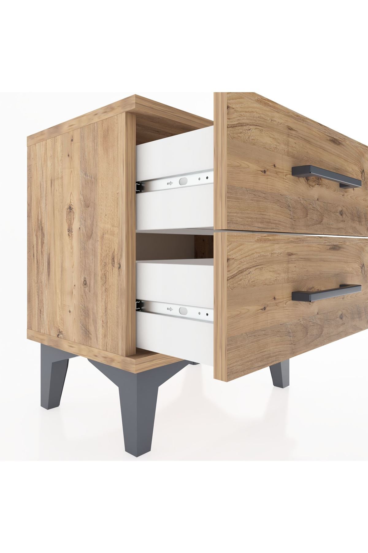 Arges Komodin 2 Çekmeceli 44x30x48 Çam-Çam