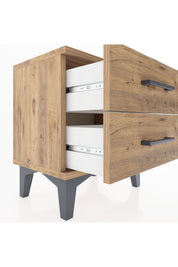 Arges Komodin 2 Çekmeceli 44x30x48 Çam-Çam