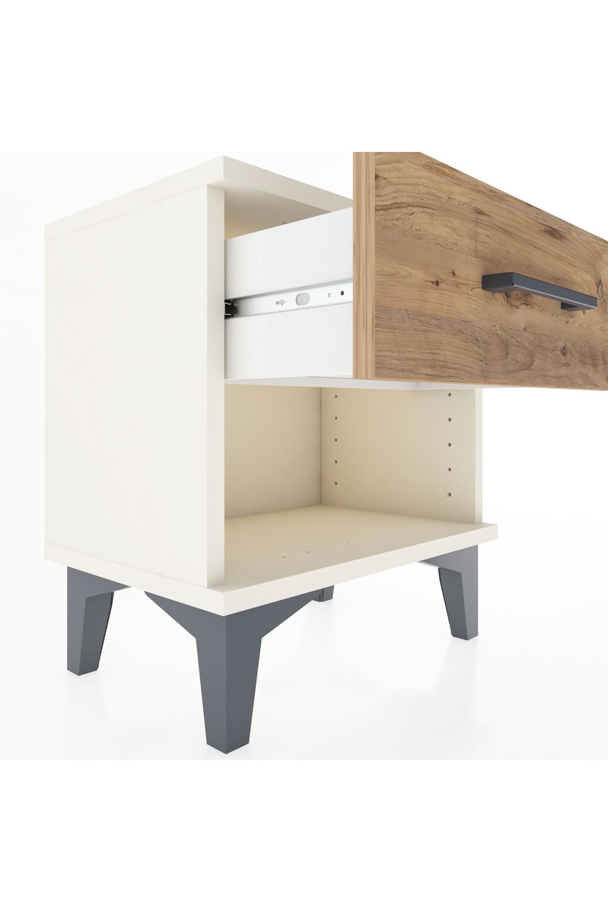 Arges Komodin Tek Çekmeceli 44x30x48 Aytaşı-Çam