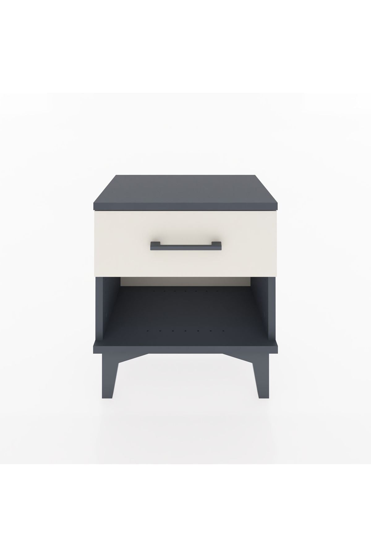 Arges Komodin Tek Çekmeceli 44x30x48 Antrasit-Aytaşı