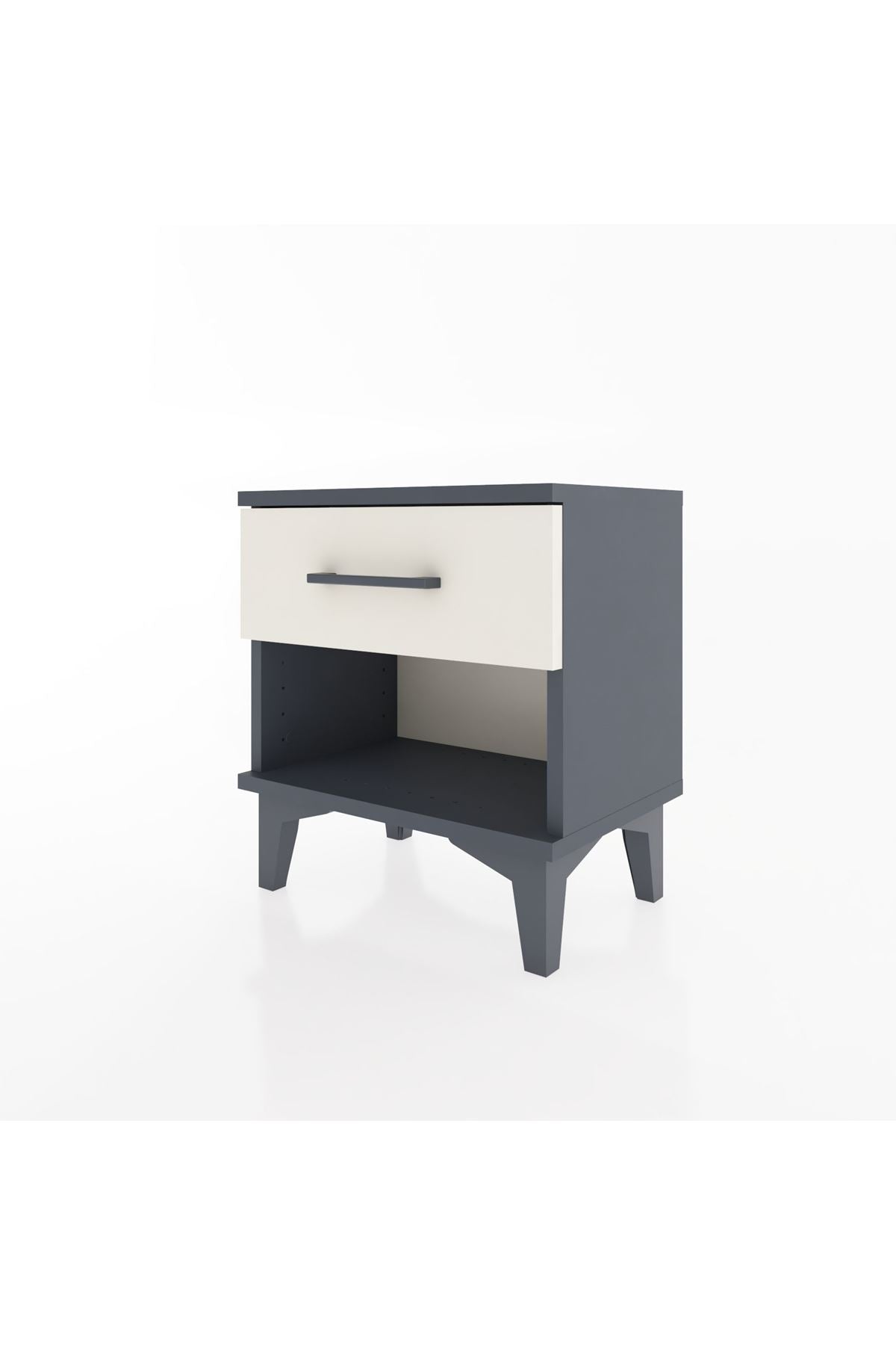 Arges Komodin Tek Çekmeceli 44x30x48 Antrasit-Aytaşı