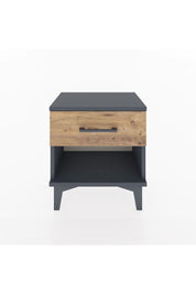 Arges Komodin Tek Çekmeceli 44x30x48 Antrasit-Çam