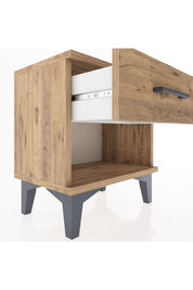 Arges Komodin Tek Çekmeceli 44x30x48 Çam-Çam