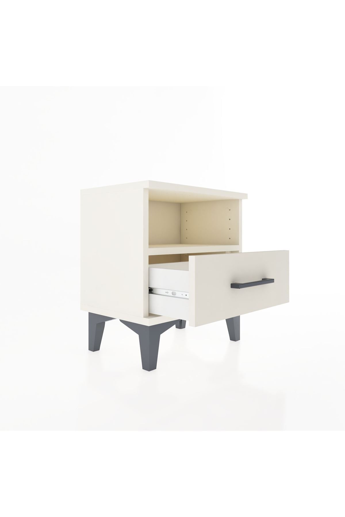 Arges Komodin Tek Raflı Tek Çekmeceli 44x30x48 Aytaşı-Aytaşı