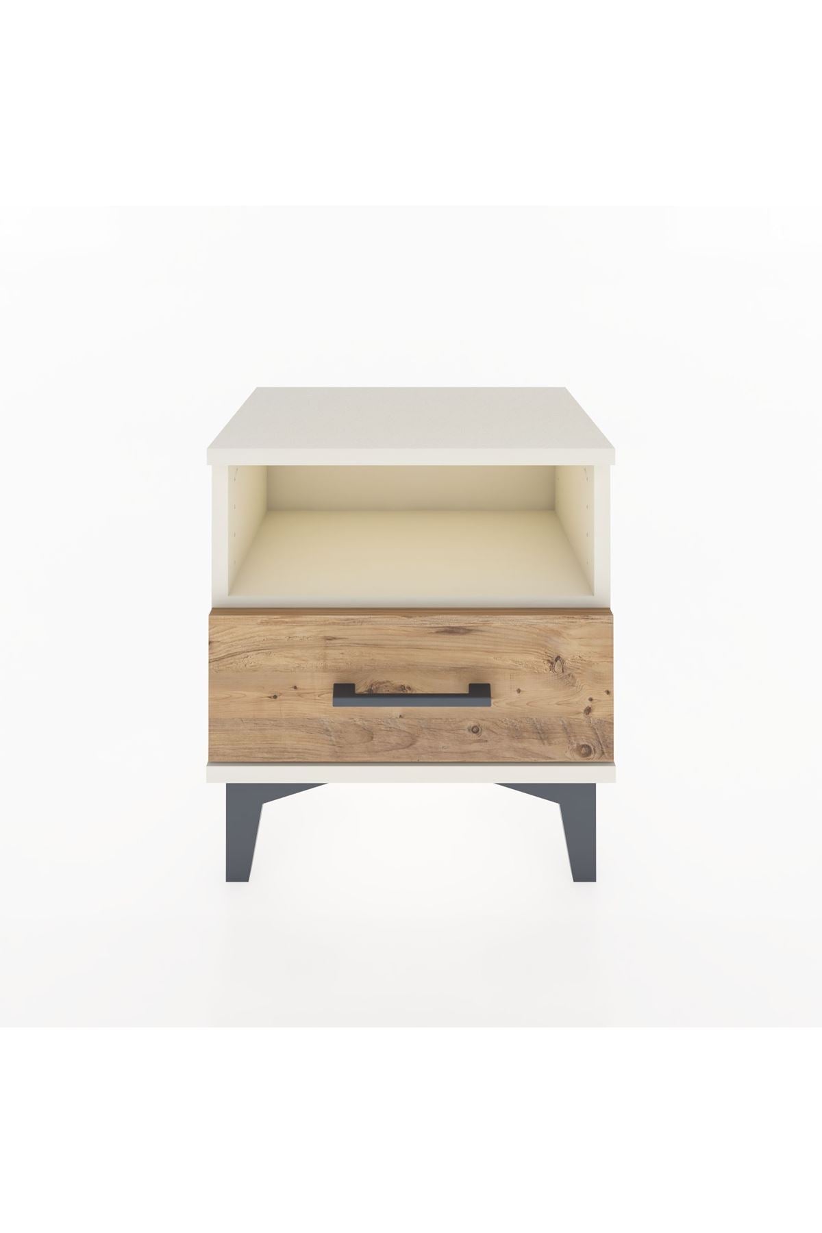 Arges Komodin Tek Raflı Tek Çekmeceli 44x30x48 Aytaşı-Çam