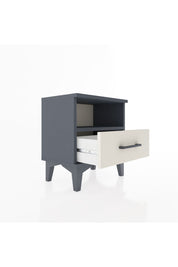 Arges Komodin Tek Raflı Tek Çekmeceli 44x30x48 Antrasit-Aytaşı