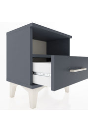 Arges Komodin Tek Raflı Tek Çekmeceli 44x30x48 Antrasit-Antrasit
