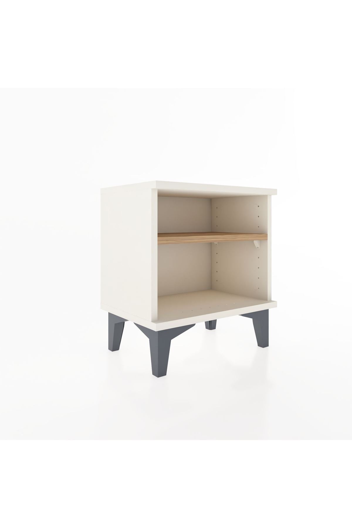 Arges Komodin Tek Raflı 44x30x48 Antrasit-Antrasit