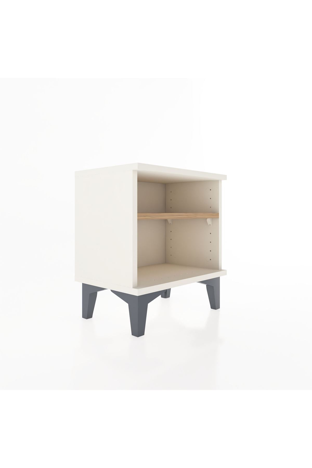 Arges Komodin Tek Raflı 44x30x48 Antrasit-Antrasit