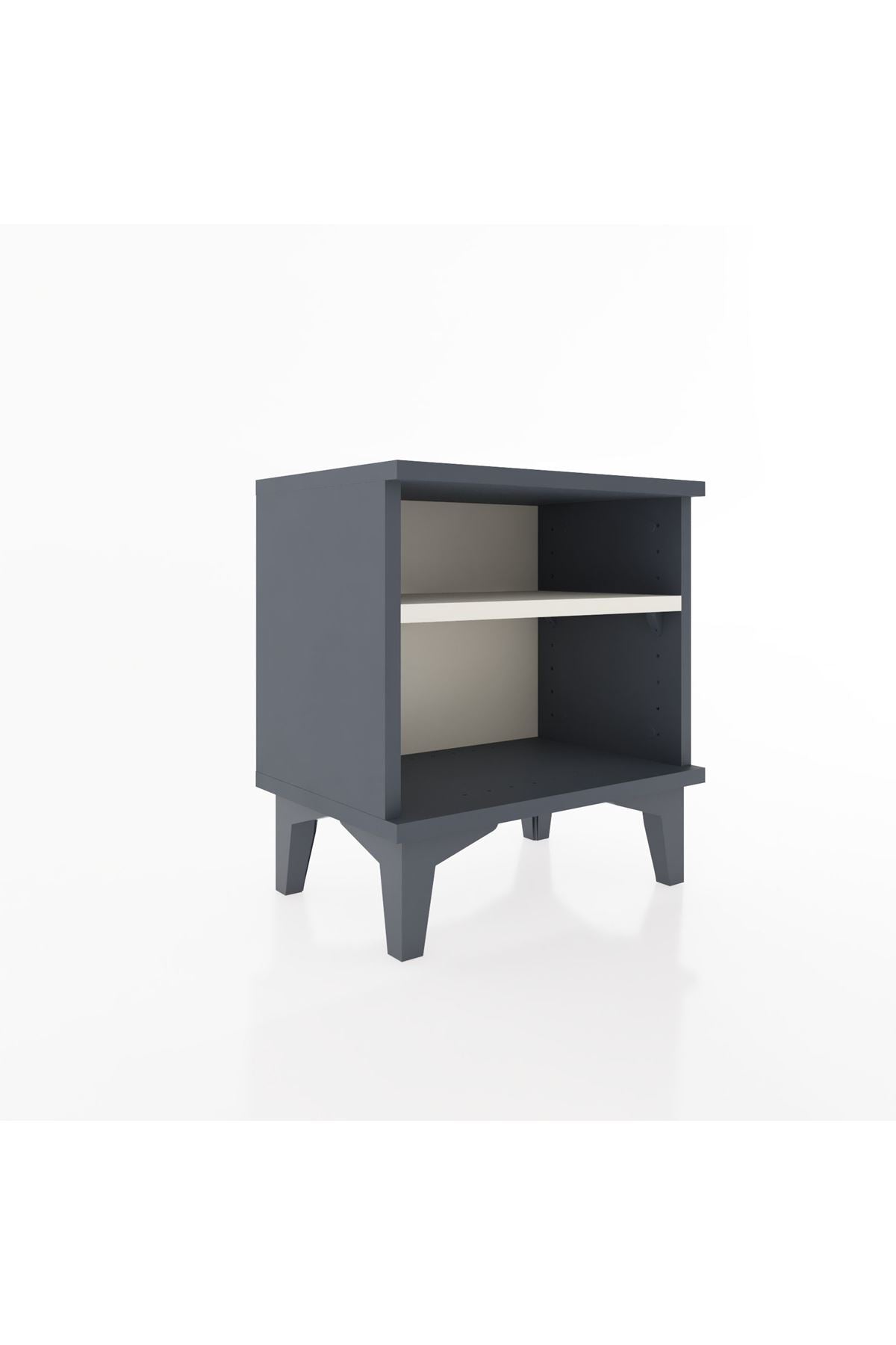 Arges Komodin Tek Raflı 44x30x48 Antrasit-Antrasit