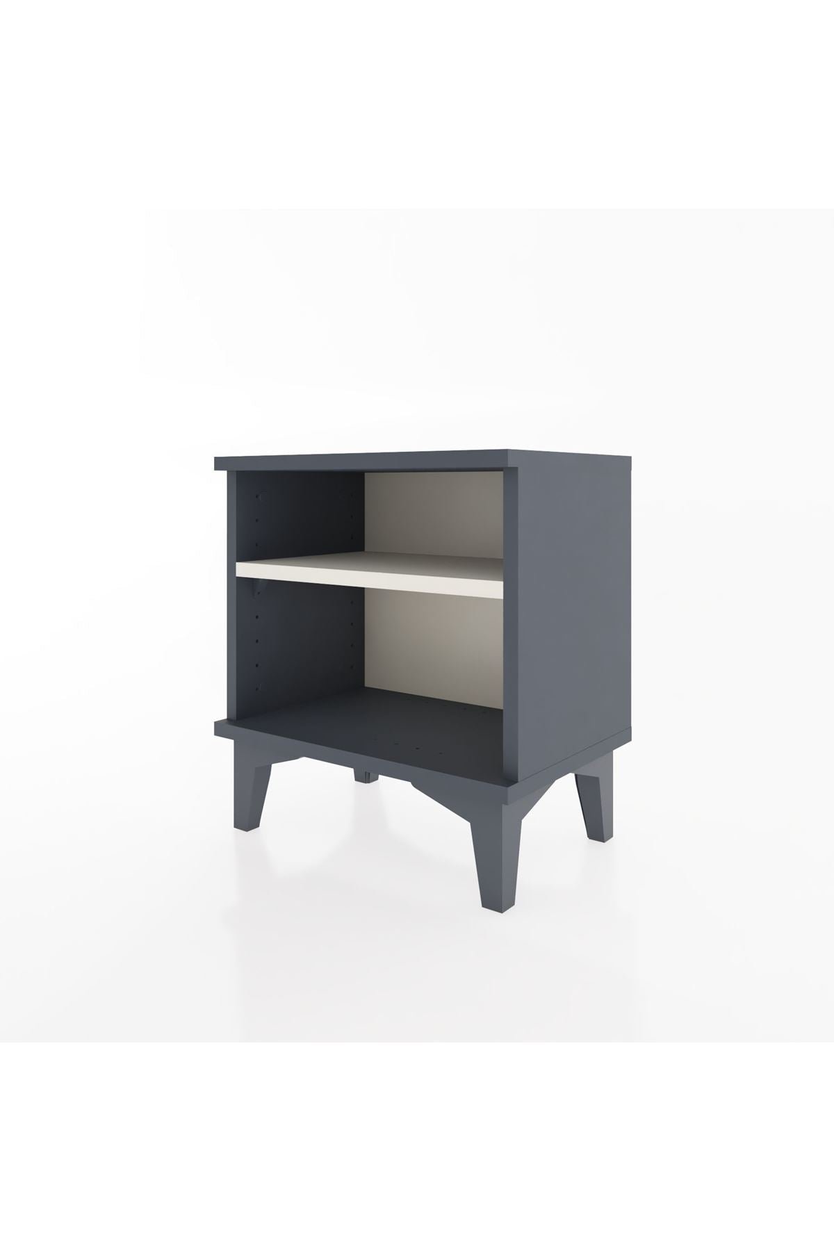 Arges Komodin Tek Raflı 44x30x48 Antrasit-Antrasit