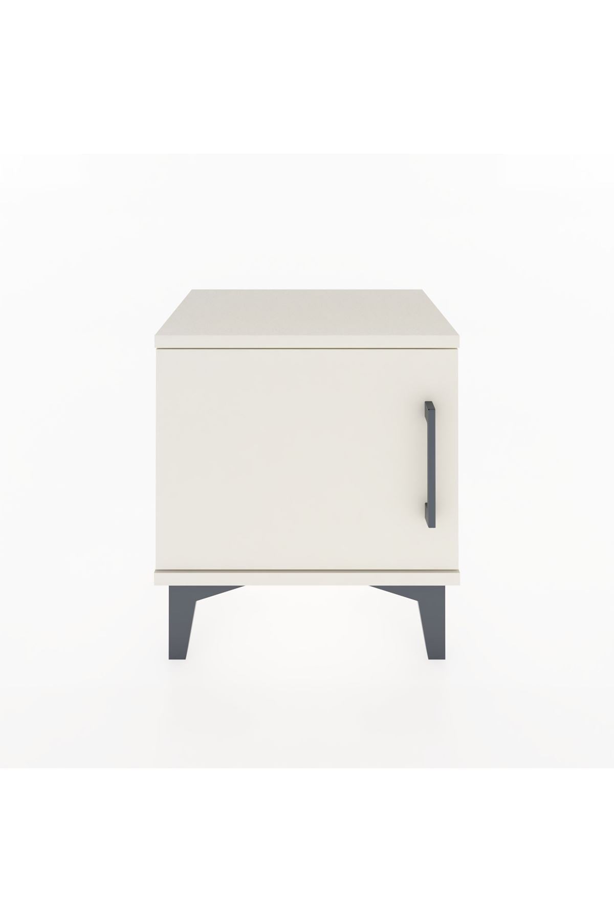 Arges Komodin Tek Raflı Tek Kapaklı 44x30x48 Aytaşı-Aytaşı