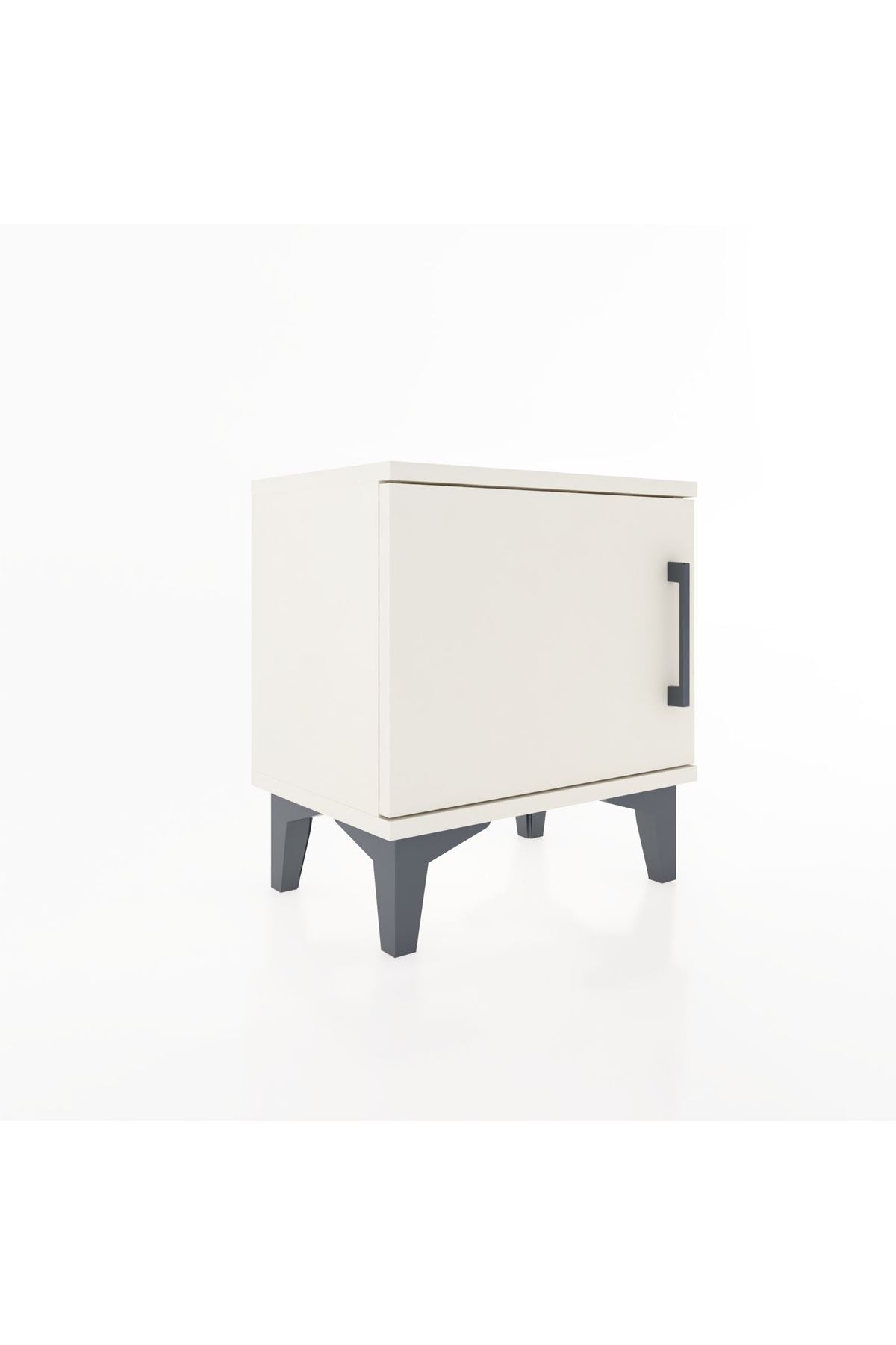 Arges Komodin Tek Raflı Tek Kapaklı 44x30x48 Aytaşı-Aytaşı