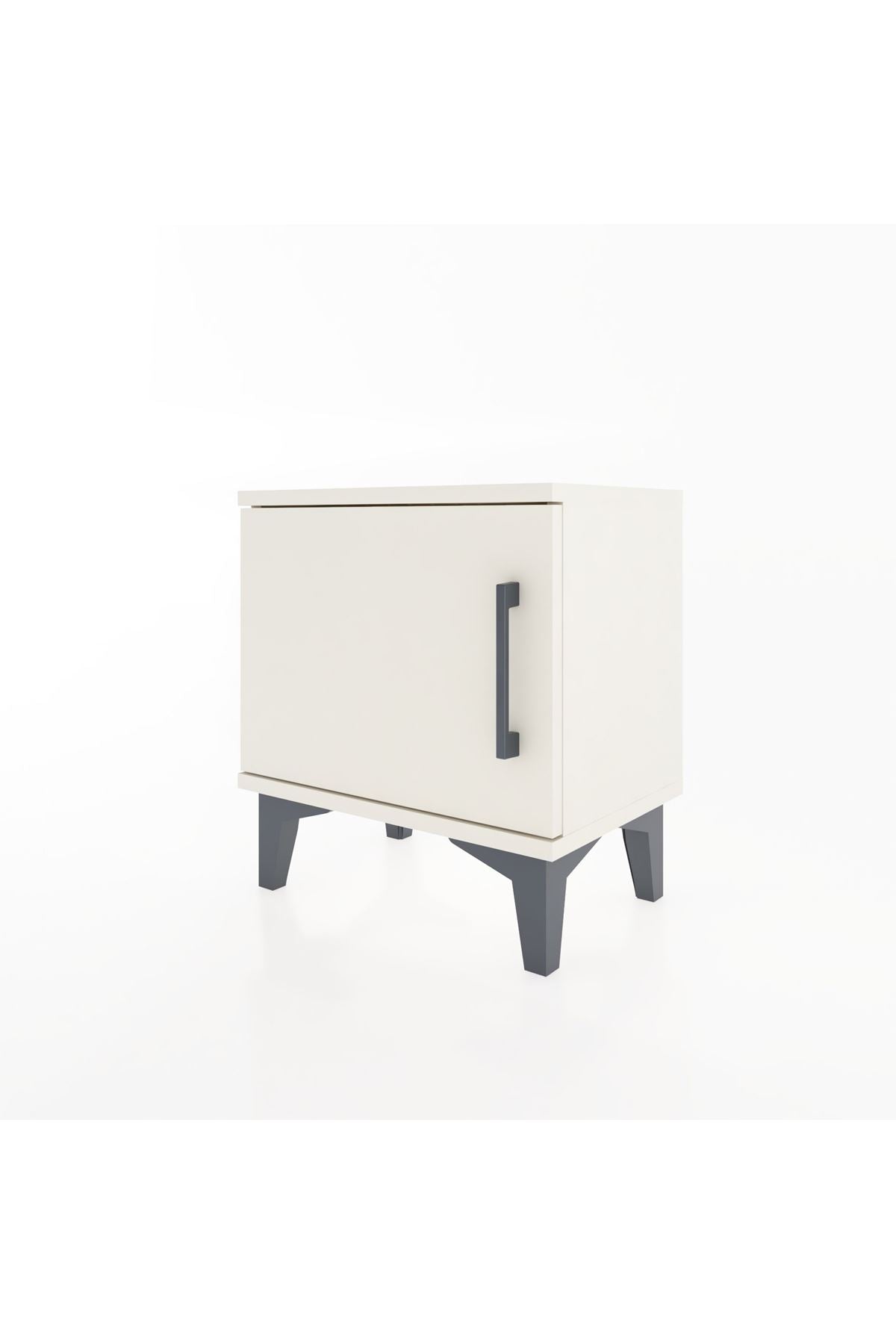 Arges Komodin Tek Raflı Tek Kapaklı 44x30x48 Aytaşı-Aytaşı