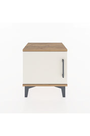 Arges Komodin Tek Raflı Tek Kapaklı 44x30x48 Çam-Aytaşı