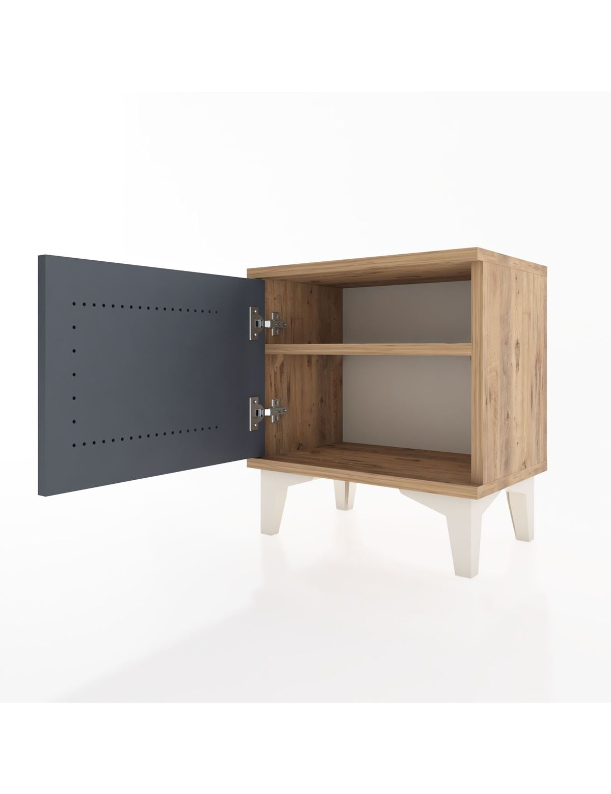 Arges Komodin Tek Raflı Tek Kapaklı 44x30x48 - S06M006V8A