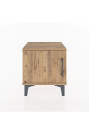 Arges Komodin Tek Raflı Tek Kapaklı 44x30x48 Çam-Çam