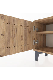 Arges Komodin Tek Raflı Tek Kapaklı 44x30x48 Çam-Çam