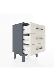 Arges Komodin 3 Çekmeceli 44x30x64 Antrasit-Aytaşı