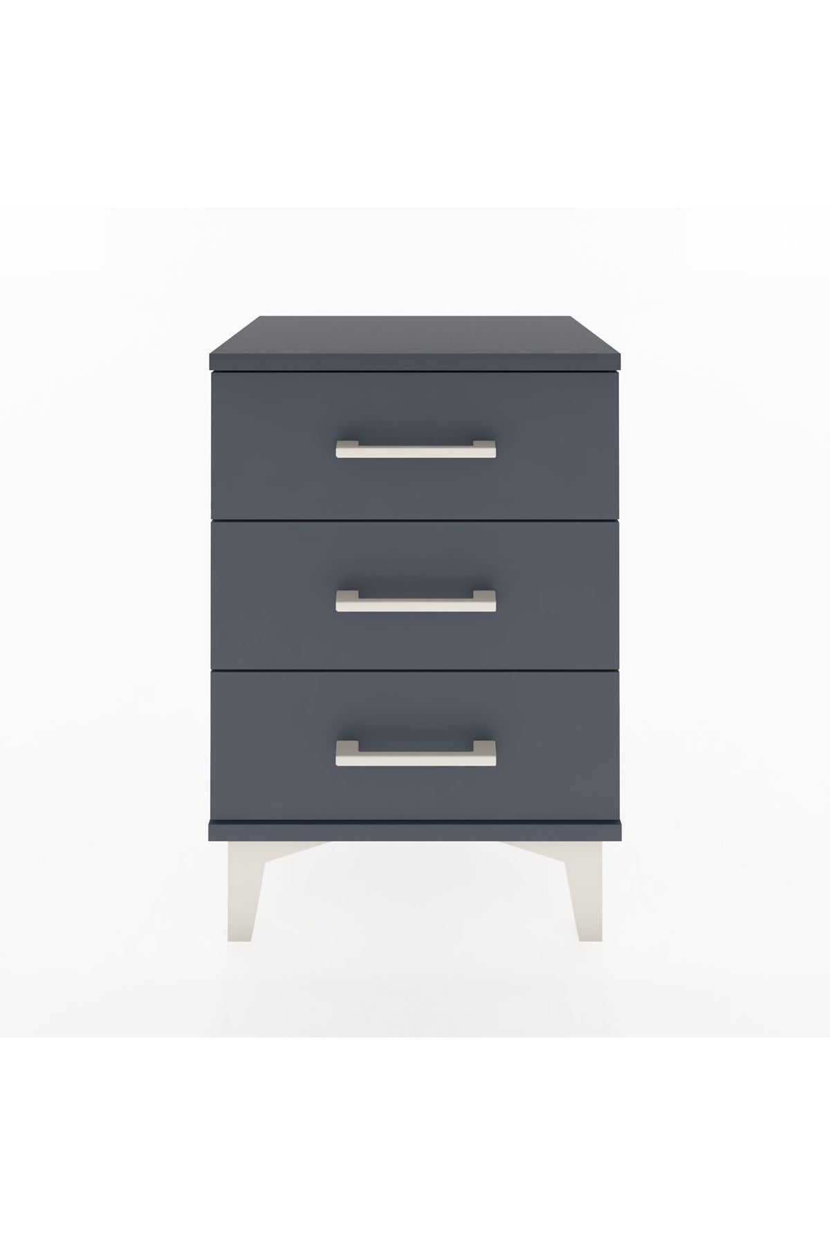 Arges Komodin 3 Çekmeceli 44x30x64 Antrasit-Antrasit