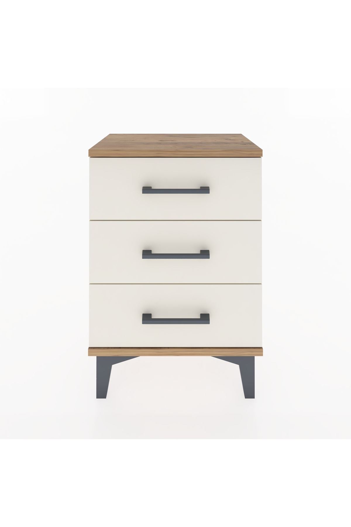 Arges Komodin 3 Çekmeceli 44x30x64 Çam-Aytaşı