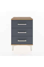 Arges Komodin 3 Çekmeceli 44x30x64 Çam-Antrasit