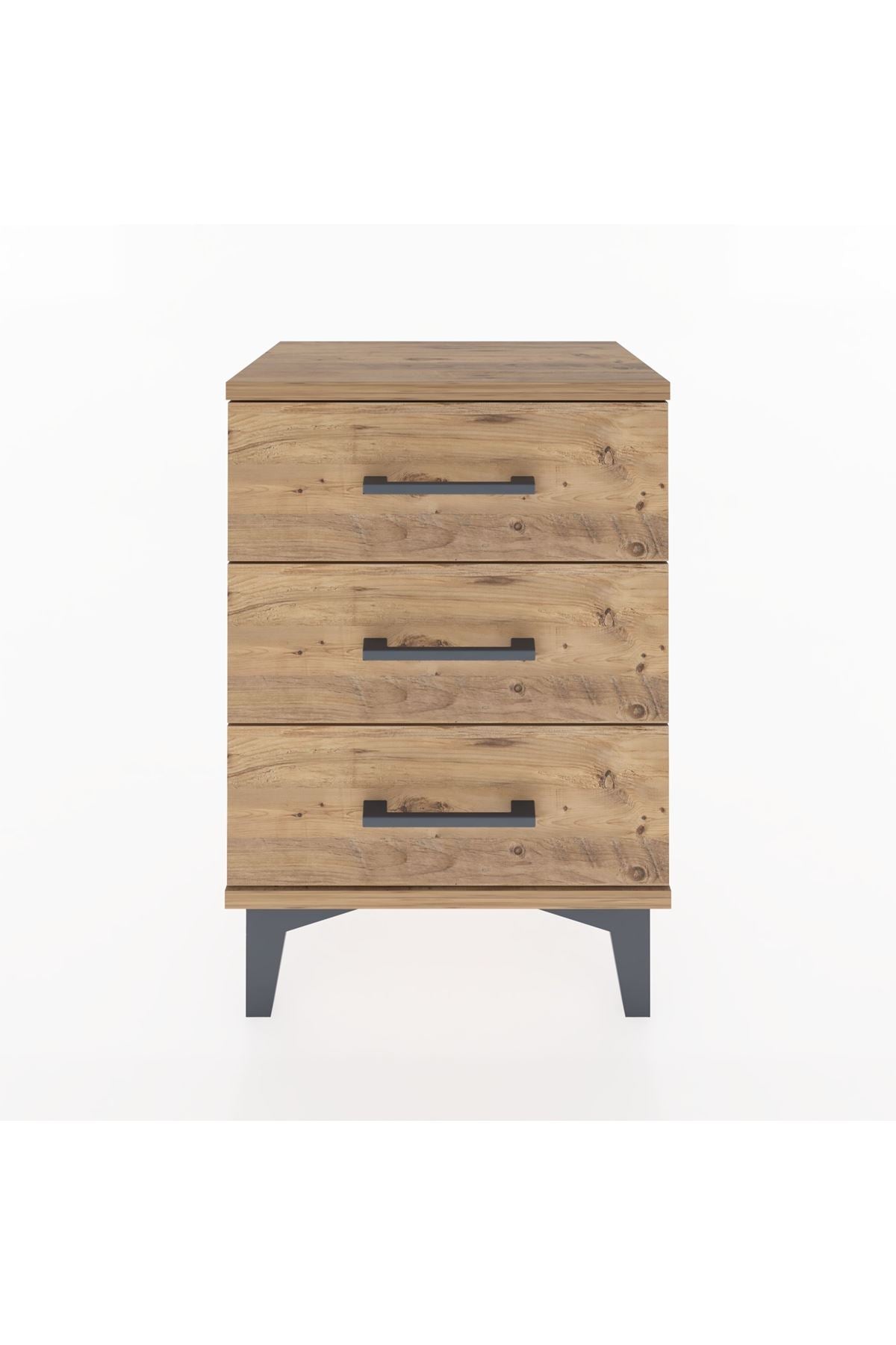 Arges Komodin 3 Çekmeceli 44x30x64 Çam-Çam