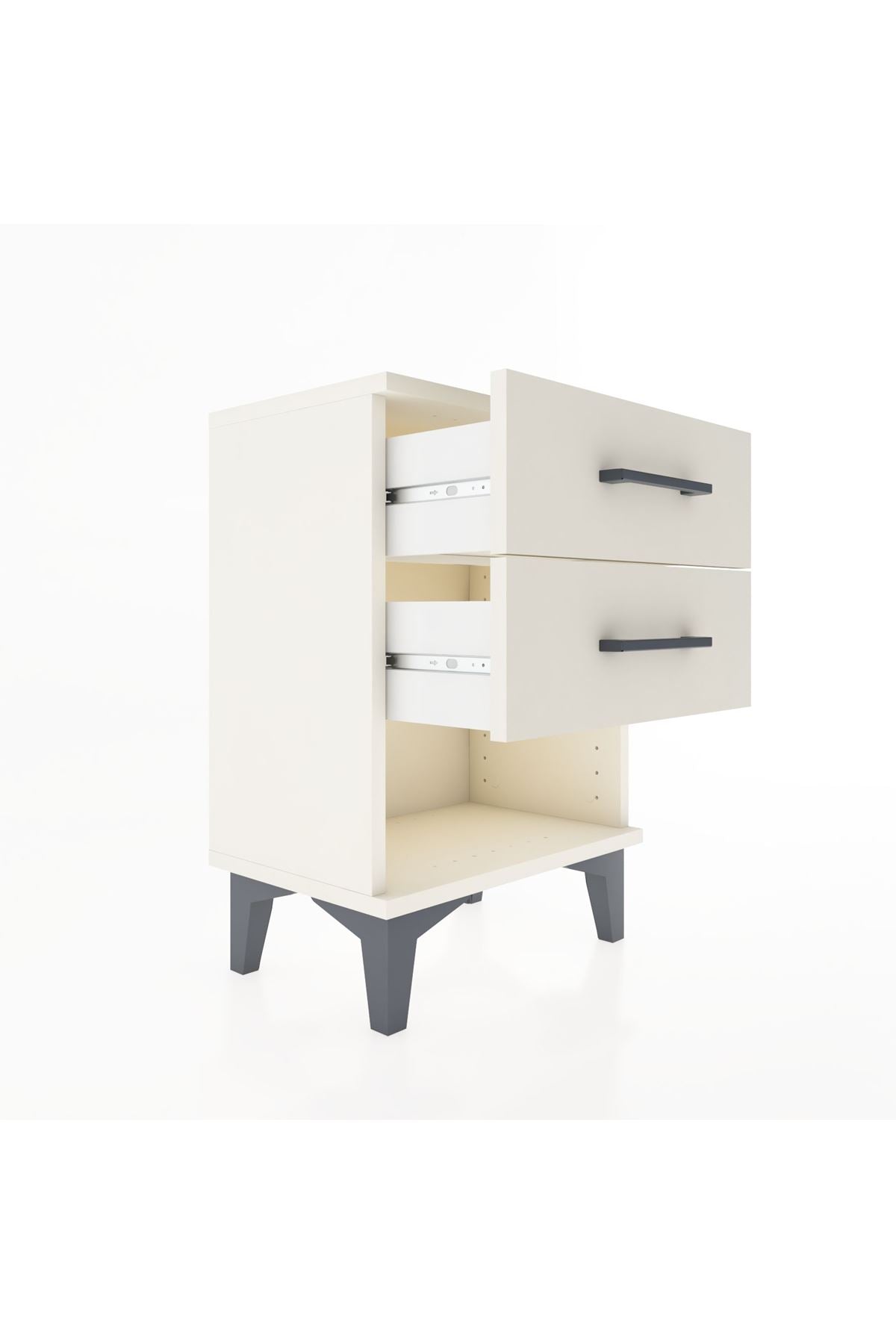 Arges Komodin 2 Çekmeceli 44x30x64 Aytaşı-Aytaşı