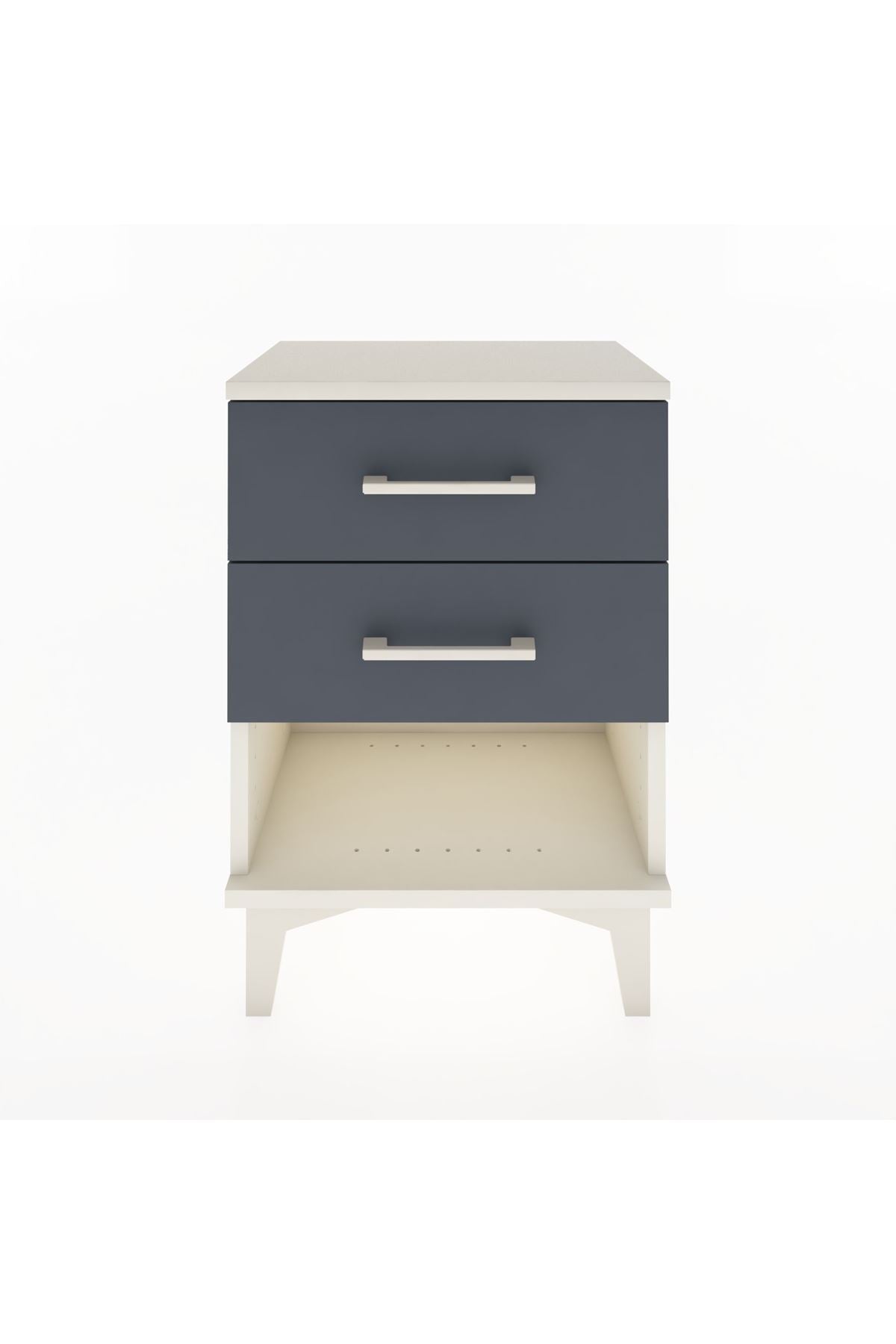 Arges Komodin 2 Çekmeceli 44x30x64 Aytaşı-Antrasit