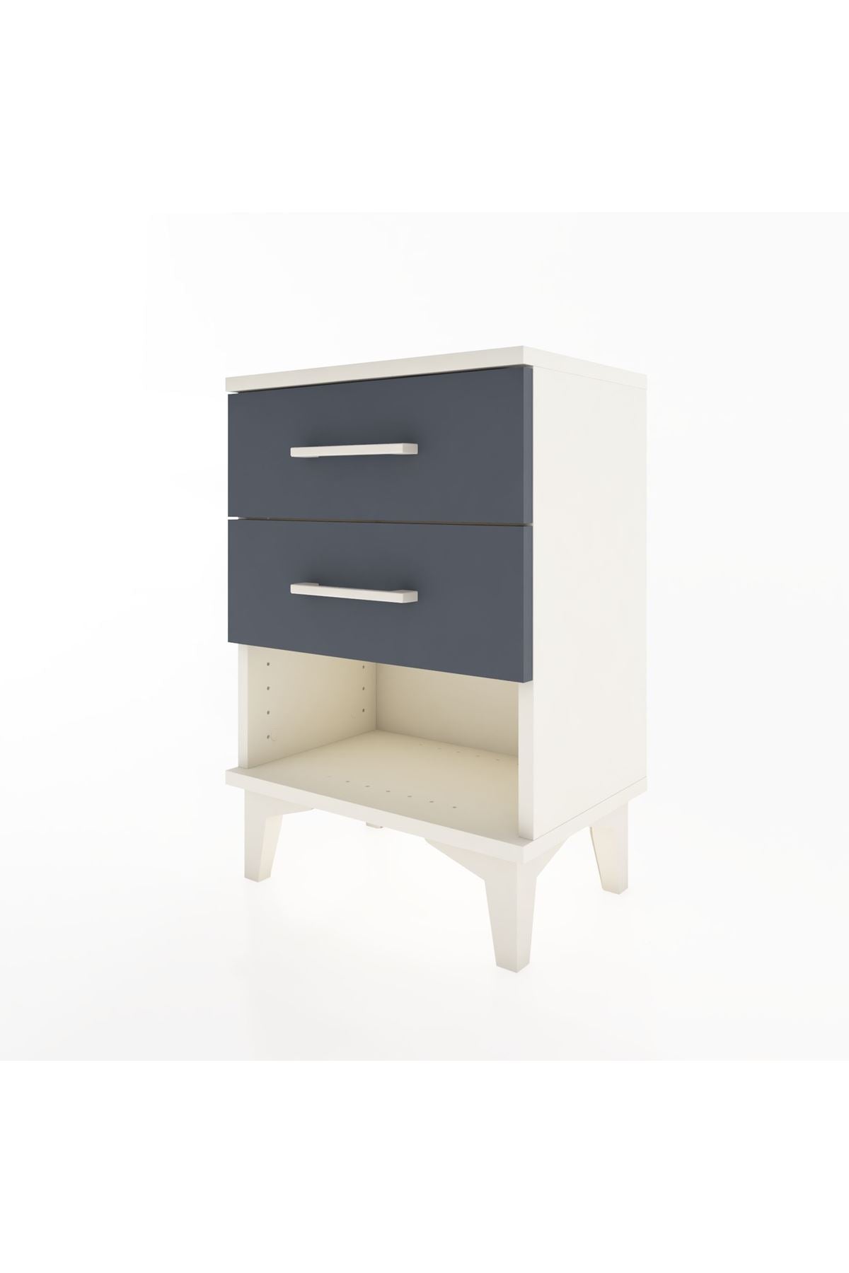 Arges Komodin 2 Çekmeceli 44x30x64 Aytaşı-Antrasit