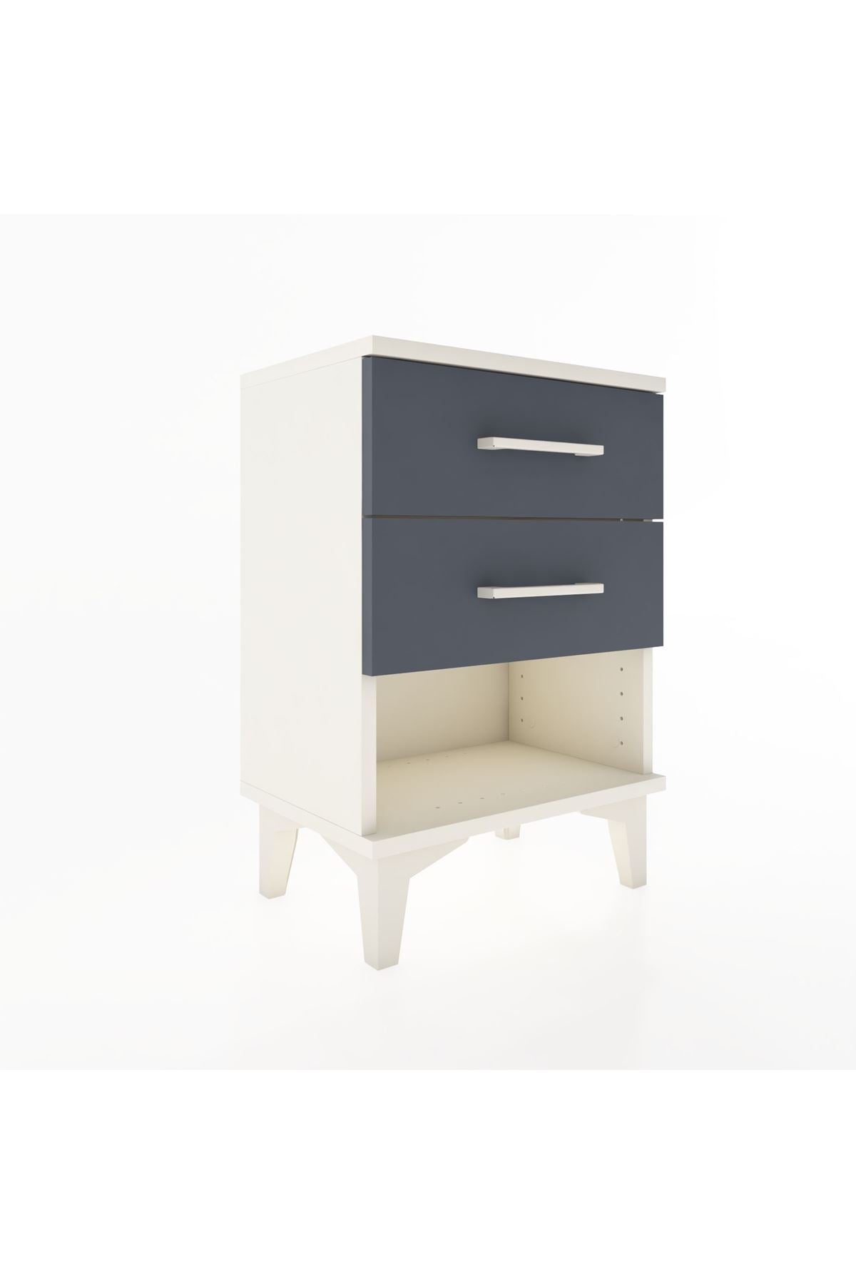 Arges Komodin 2 Çekmeceli 44x30x64 Aytaşı-Antrasit