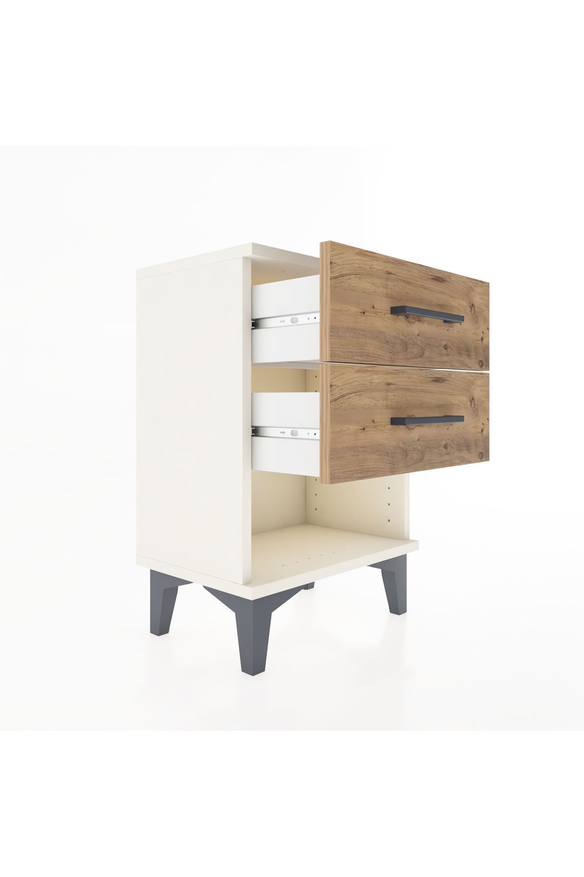 Arges Komodin 2 Çekmeceli 44x30x64 Aytaşı-Çam