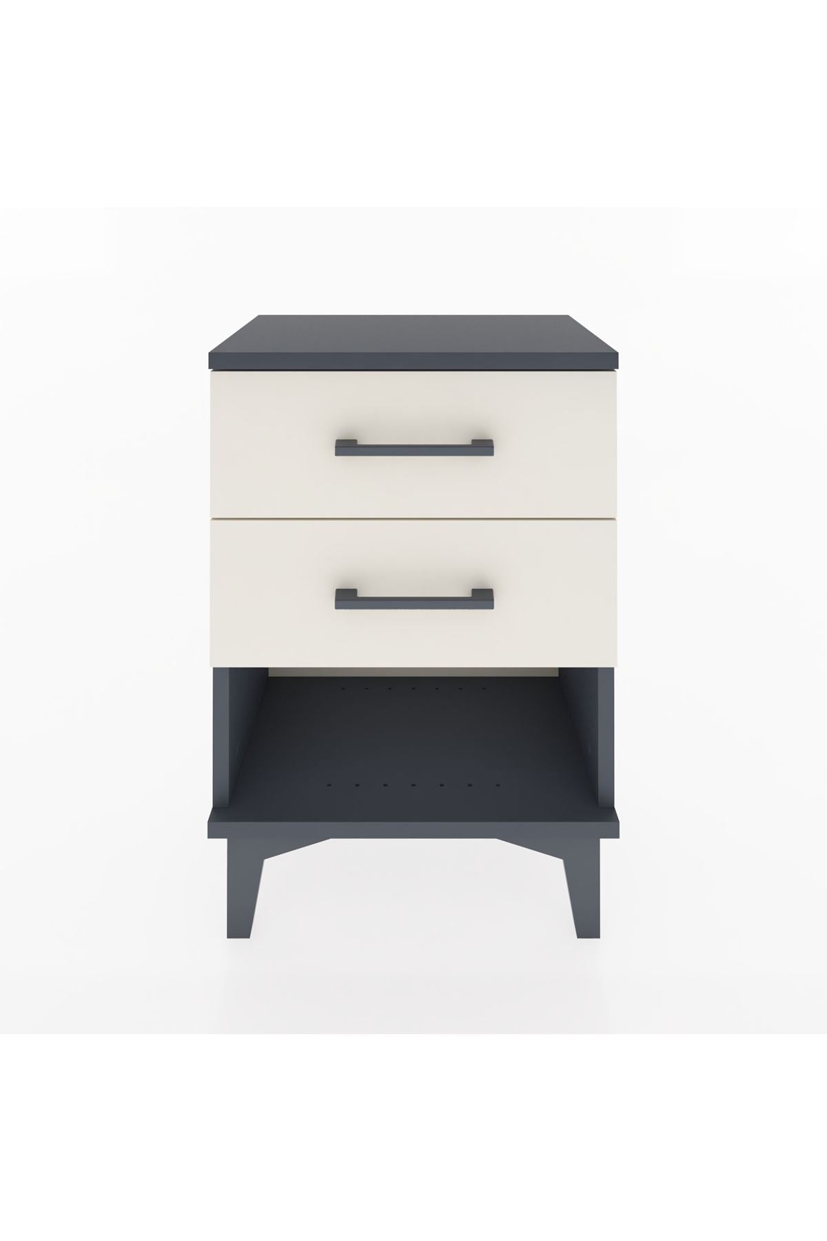 Arges Komodin 2 Çekmeceli 44x30x64 Antrasit-Aytaşı