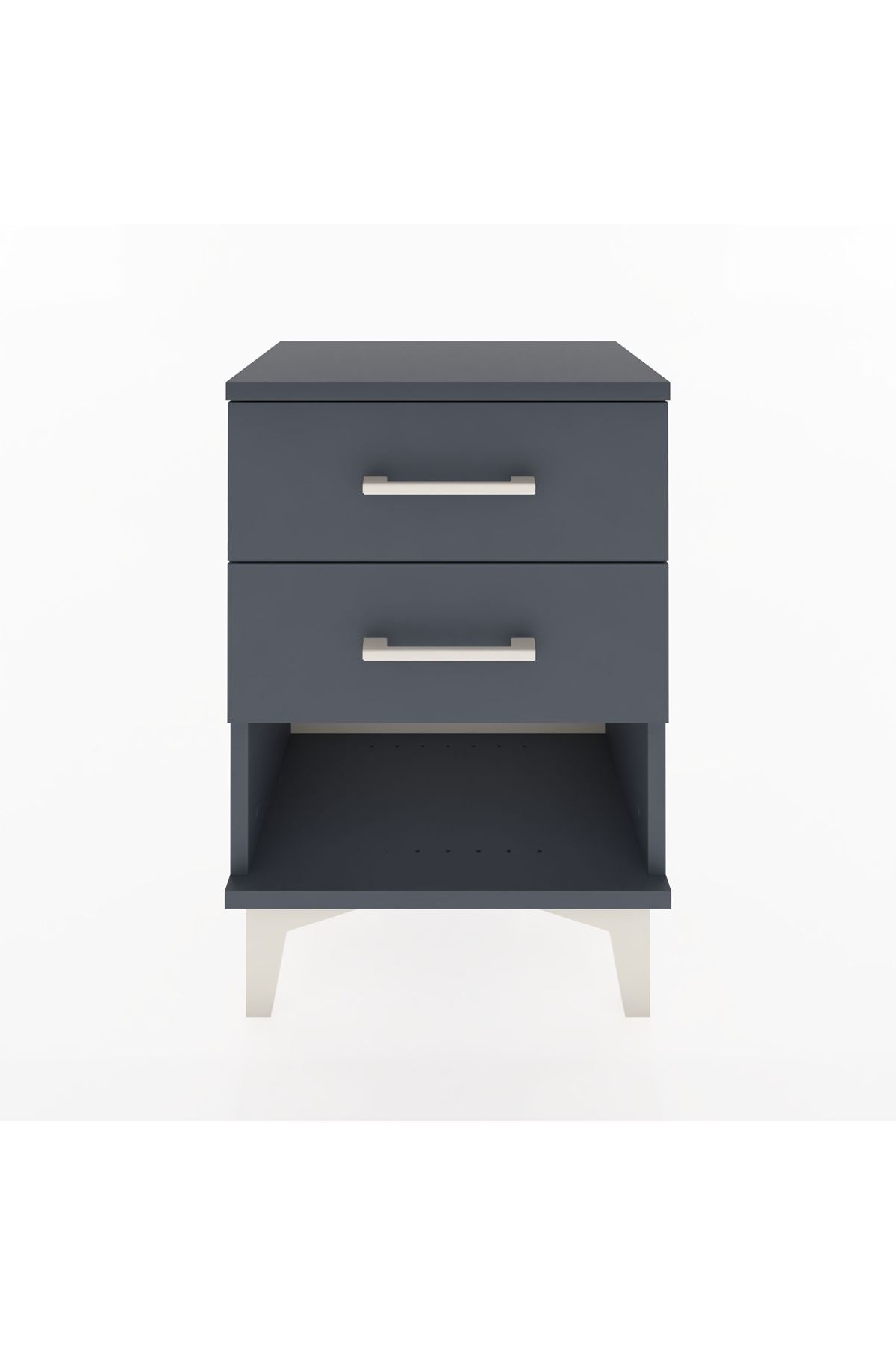 Arges Komodin 2 Çekmeceli 44x30x64 Antrasit-Antrasit