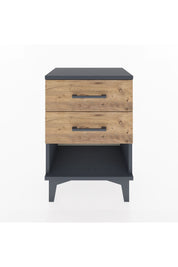 Arges Komodin 2 Çekmeceli 44x30x64 Antrasit-Çam