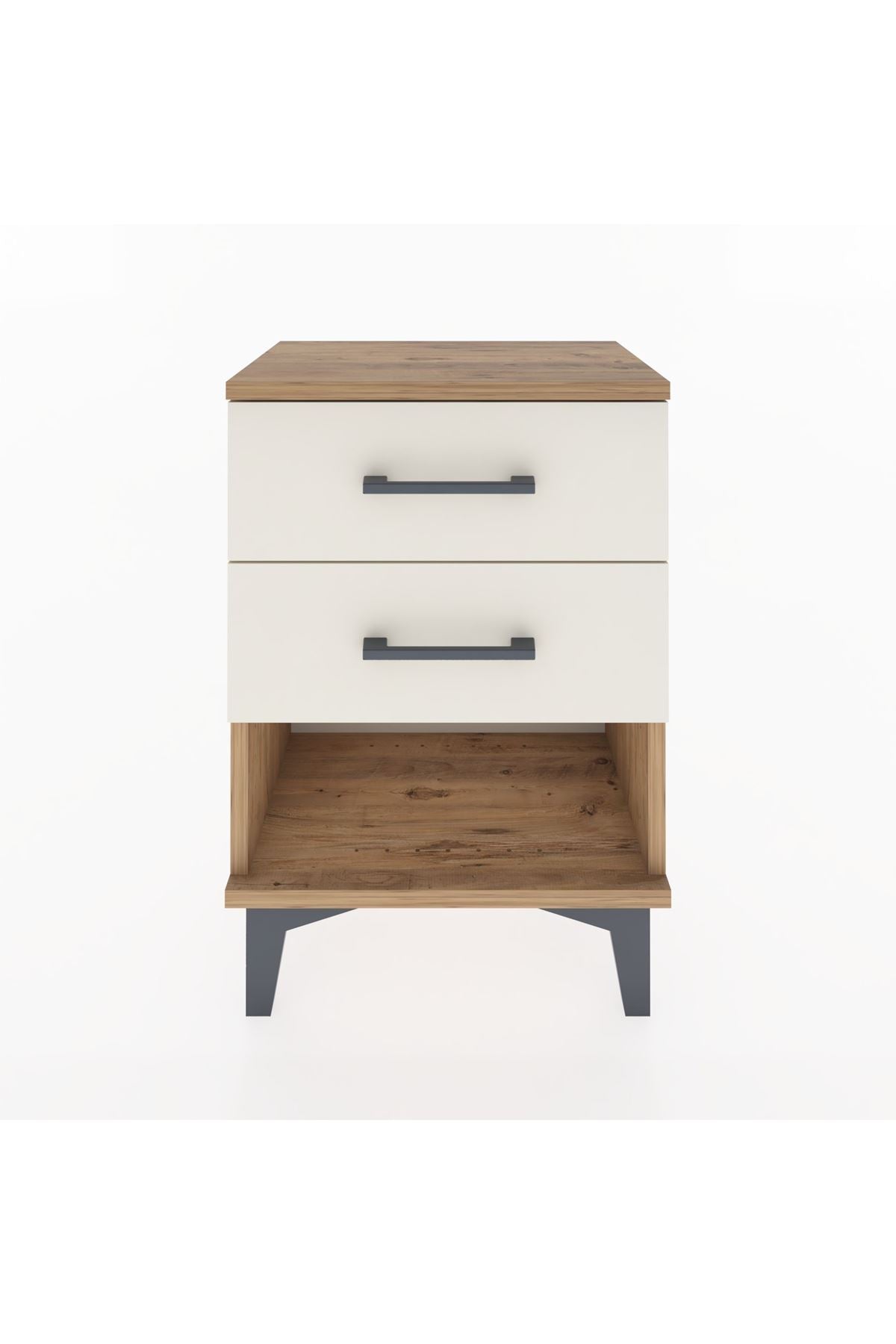 Arges Komodin 2 Çekmeceli 44x30x64 Çam-Aytaşı