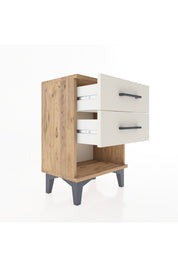 Arges Komodin 2 Çekmeceli 44x30x64 Çam-Aytaşı