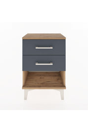 Arges Komodin 2 Çekmeceli 44x30x64 Çam-Antrasit