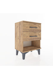 Arges Komodin 2 Çekmeceli 44x30x64 Çam-Çam