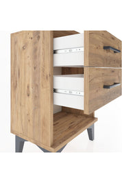 Arges Komodin 2 Çekmeceli 44x30x64 Çam-Çam
