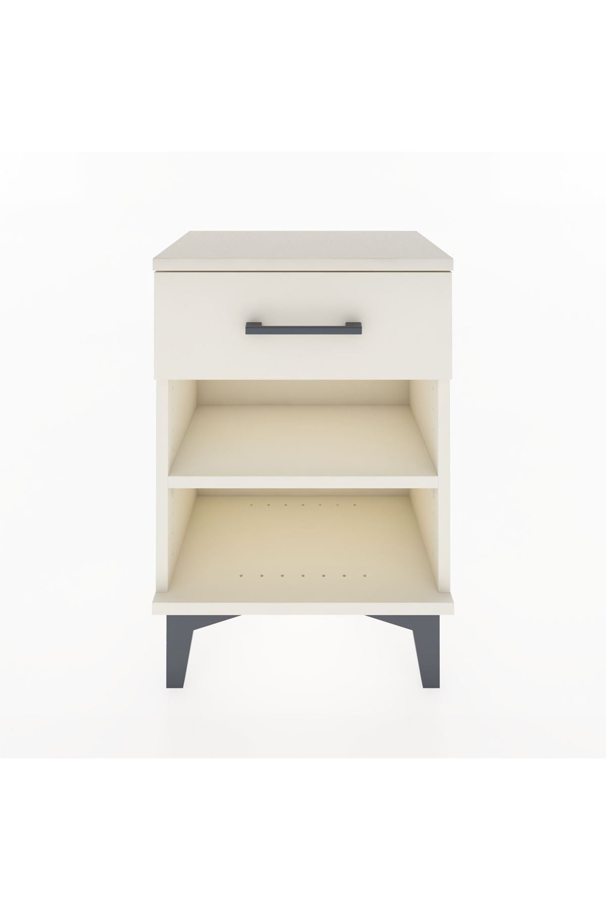 Arges Komodin Tek Raflı Tek Çekmeceli 44x30x64 Aytaşı-Aytaşı