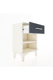 Arges Komodin Tek Raflı Tek Çekmeceli 44x30x64 Aytaşı-Antrasit