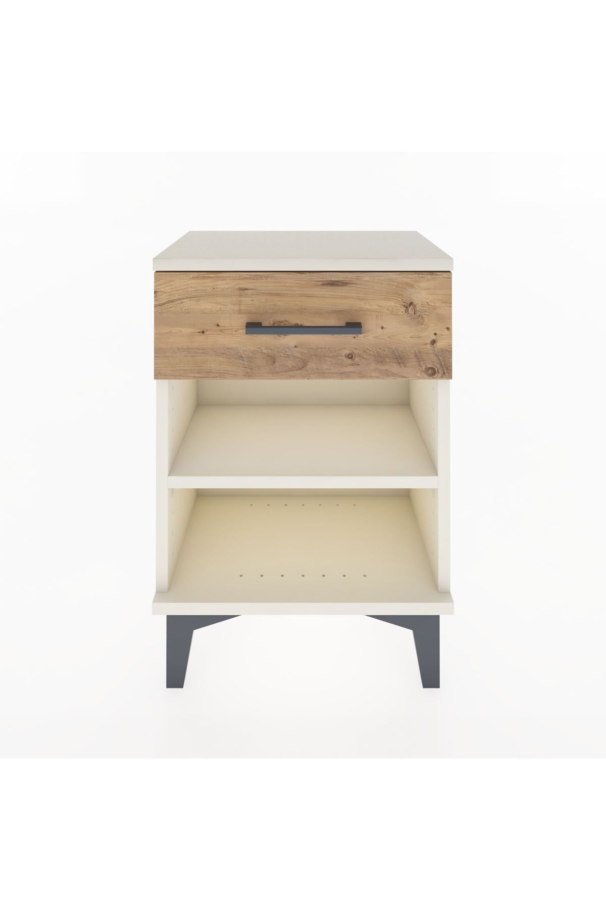 Arges Komodin Tek Raflı Tek Çekmeceli 44x30x64 Aytaşı-Çam