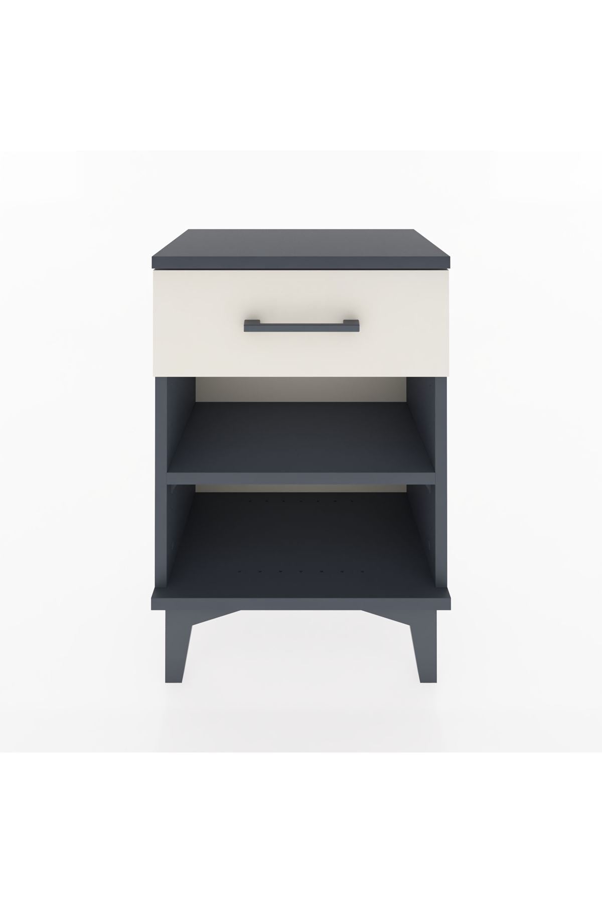 Arges Komodin Tek Raflı Tek Çekmeceli 44x30x64 Antrasit-Aytaşı