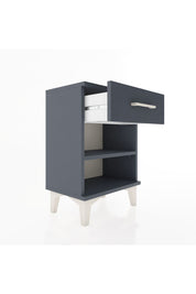 Arges Komodin Tek Raflı Tek Çekmeceli 44x30x64 Antrasit-Antrasit